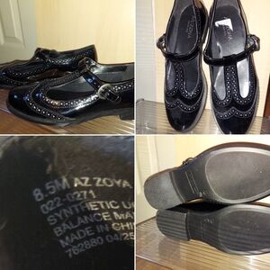 Arizona Jean Company Black Patent Mary Jane Flats Size 8.5